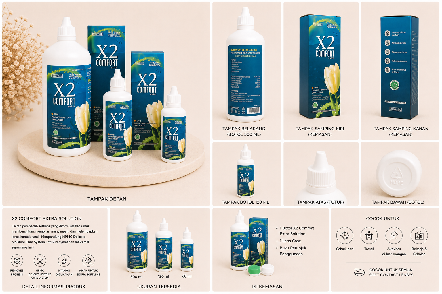 X2 Comfort Extra Solution Tetes Softlens